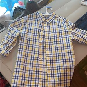 Janie and Jack plaid button down shirt